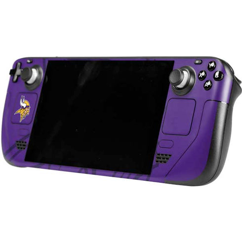 NFL Minnesota Vikings Double Vision Steam Deck Handheld Gaming Computer Skin
